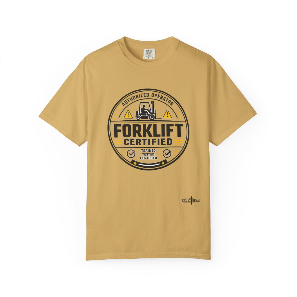 Forklift Certified T-Shirt — Vintage Industrial Graphic Tee