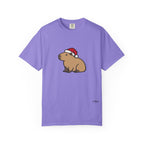 Capybara Santa Hat Comfort Colors T-Shirt