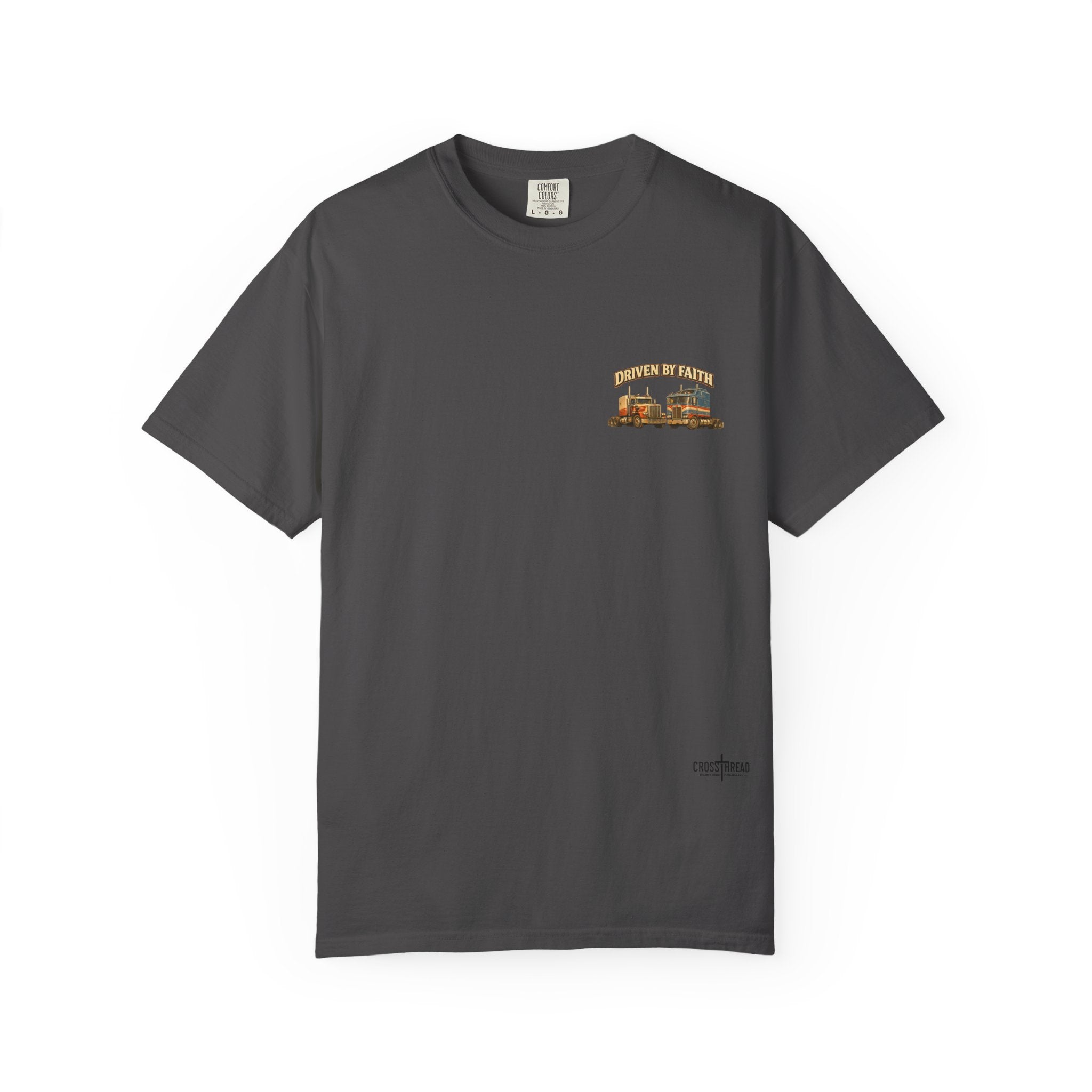 Driven by Faith Vintage Style Trucker T-Shirt