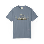 Floral Open Book T-Shirt — Book Lover Reading Tee