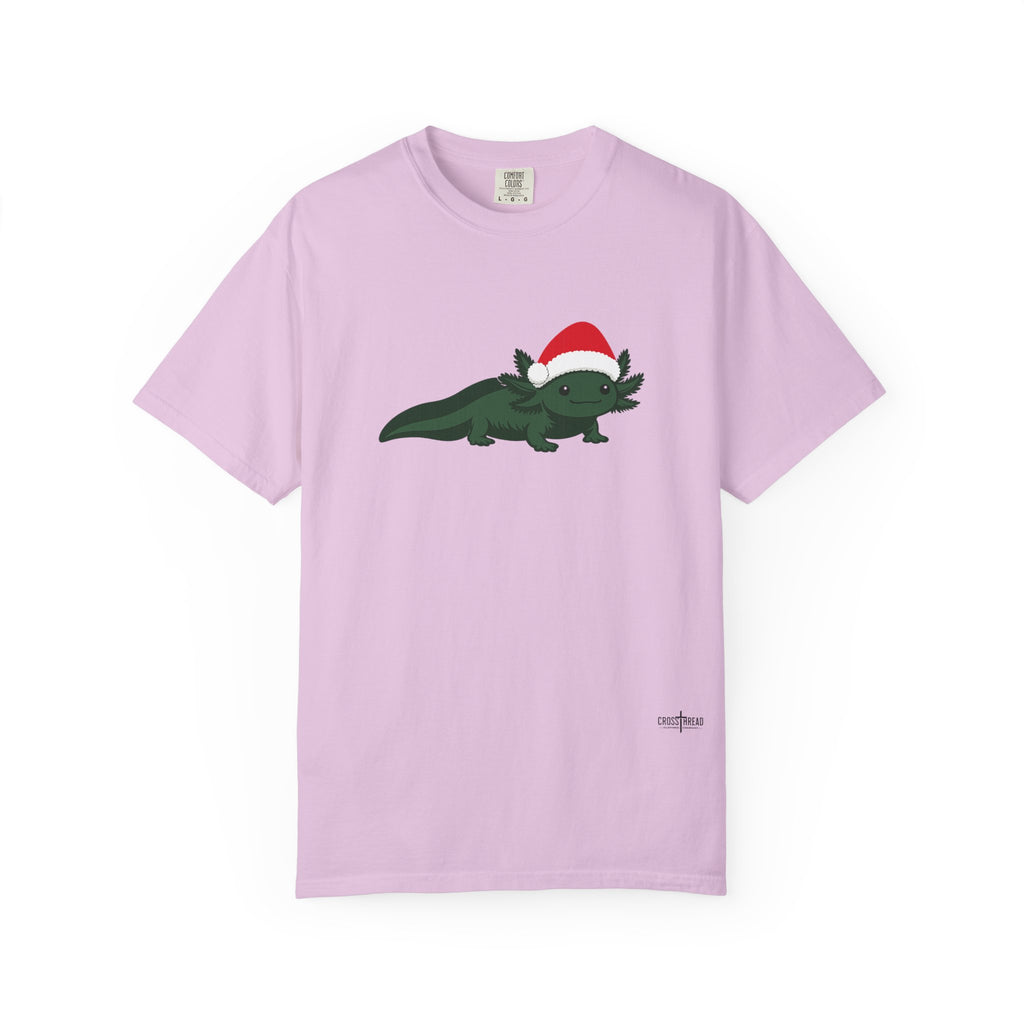 Axolotl Santa Hat Comfort Colors Shirt