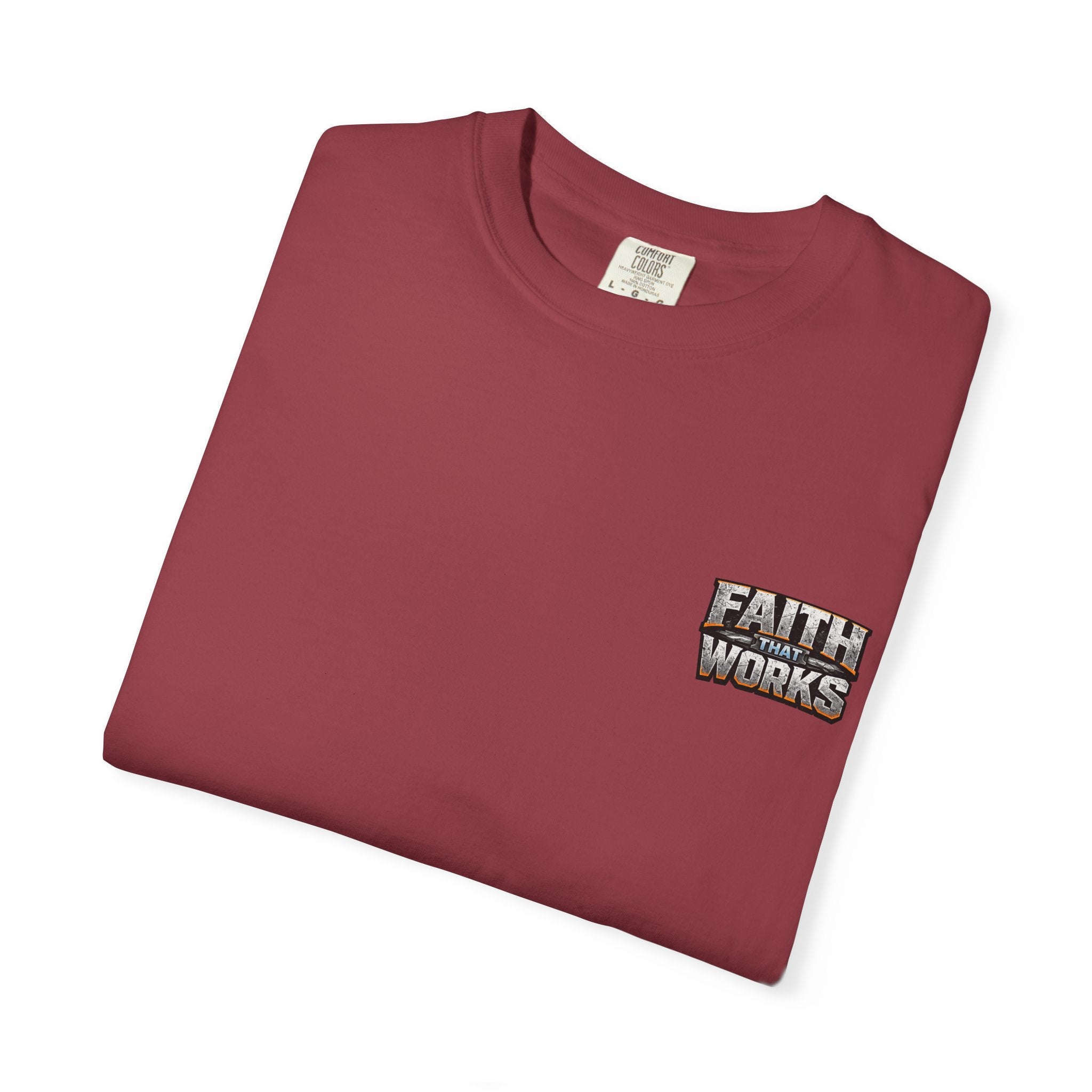 Faith That Works Tee — Christian Tradesman Graphic T-Shirt