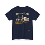 Driven By Faith Truck T-Shirt — 'Jesus Saves' Christian Trucker Tee