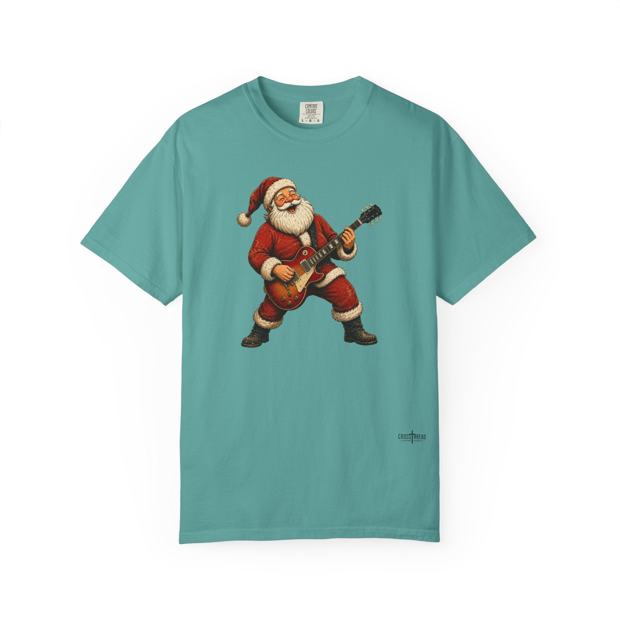 Santa LP-Style Guitar Comfort Colors Shirt