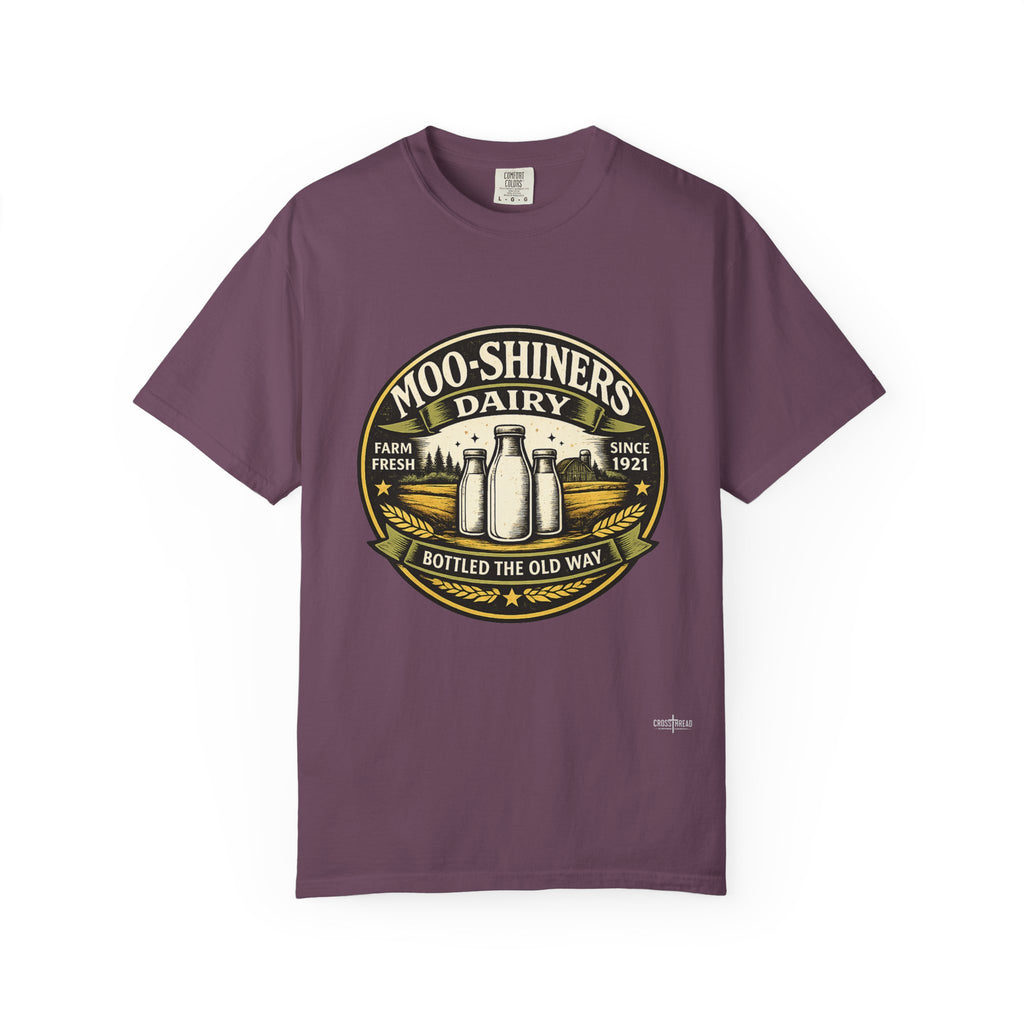 Moo-Shiners Dairy Vintage Milk Bottle T-Shirt