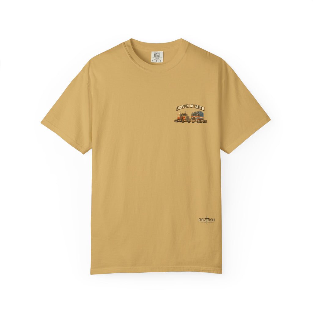 Driven by Faith Vintage Style Trucker T-Shirt