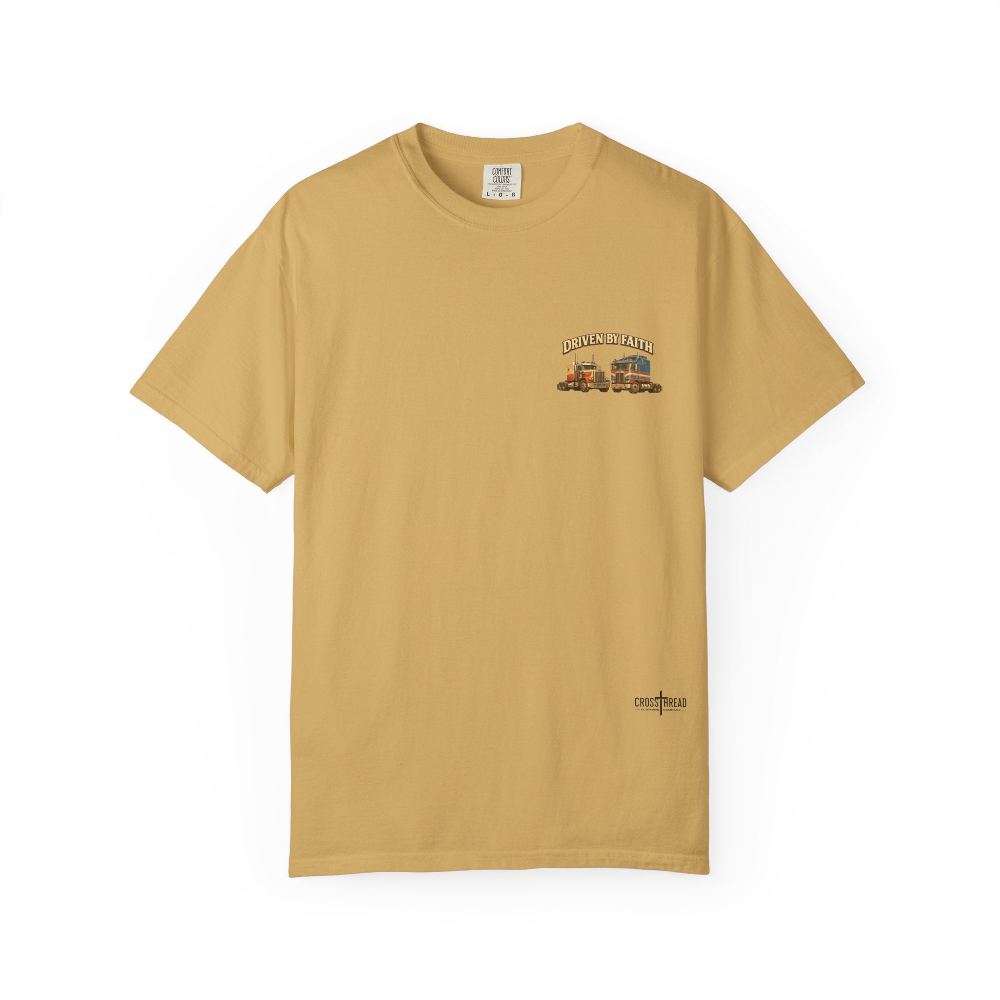 Driven by Faith Vintage Style Trucker T-Shirt