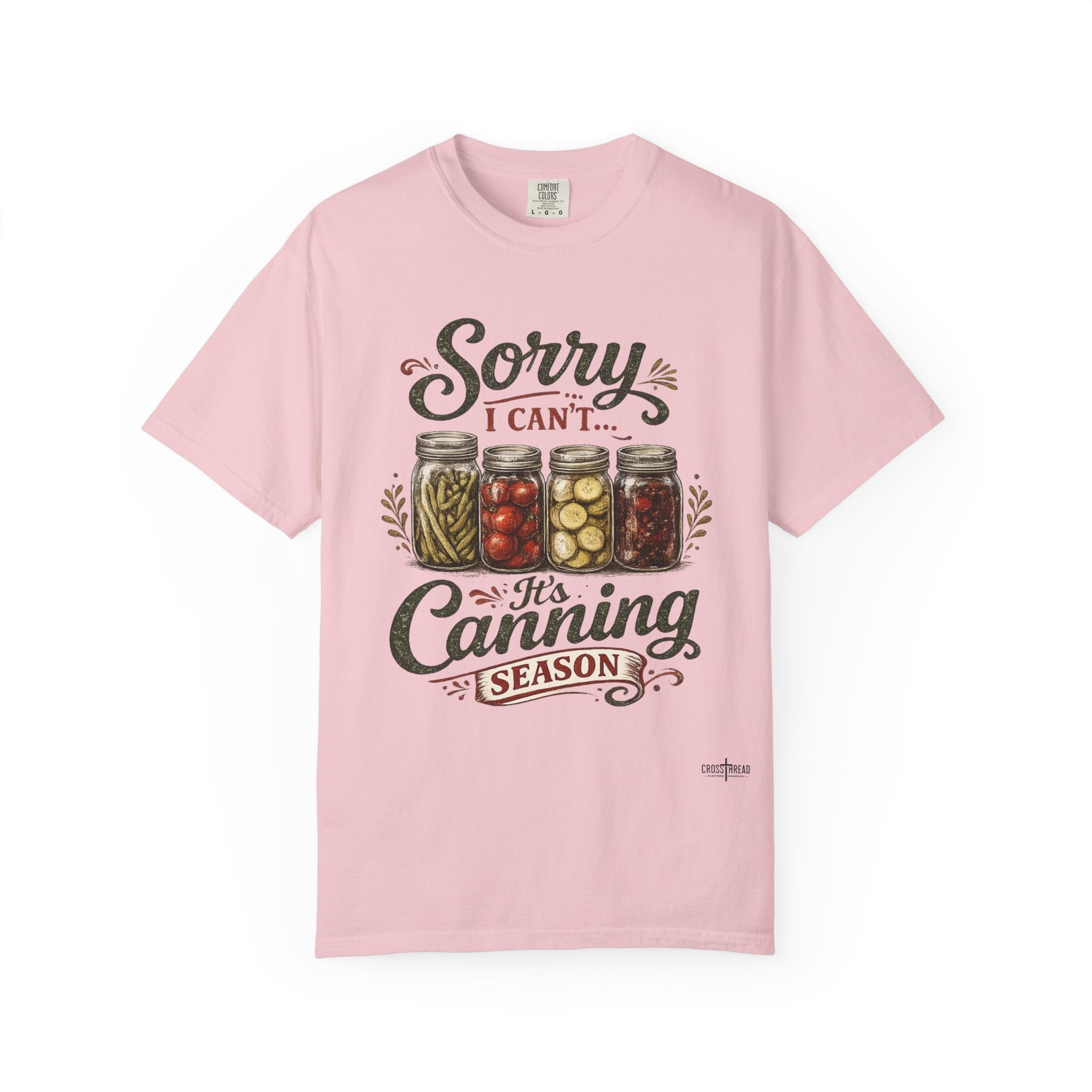 Canning Season T-Shirt — "Sorry I Can't... It's Canning Season" Vintage Mason Jar Tee