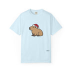 Capybara Santa Hat Comfort Colors T-Shirt