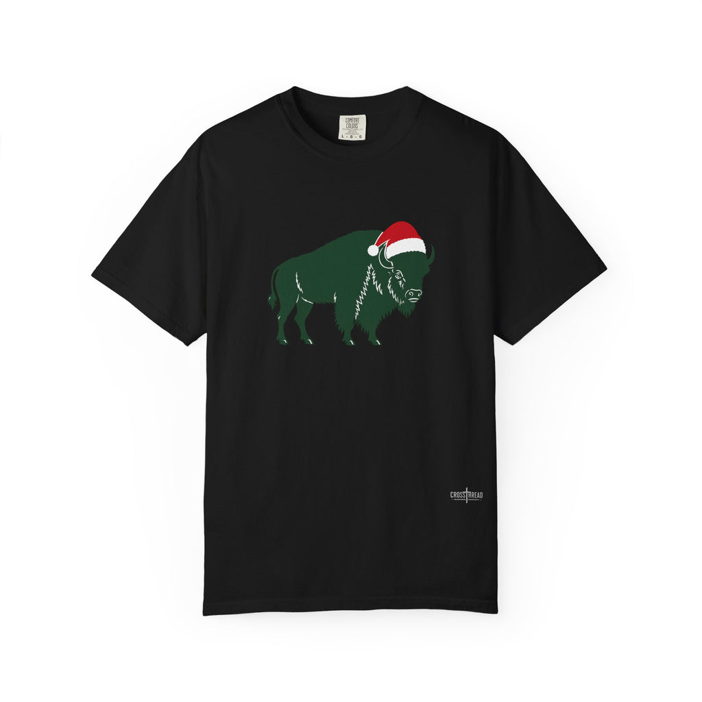 Buffalo Santa Hat Comfort Colors T-Shirt