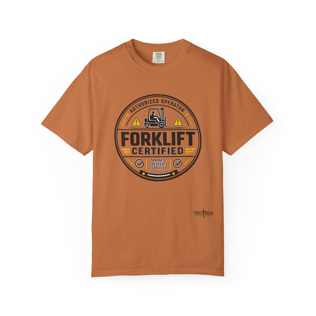 Forklift Certified T-Shirt — Vintage Industrial Graphic Tee