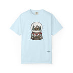 Snow Globe Holiday T-Shirt — Vintage Winter Village Graphic