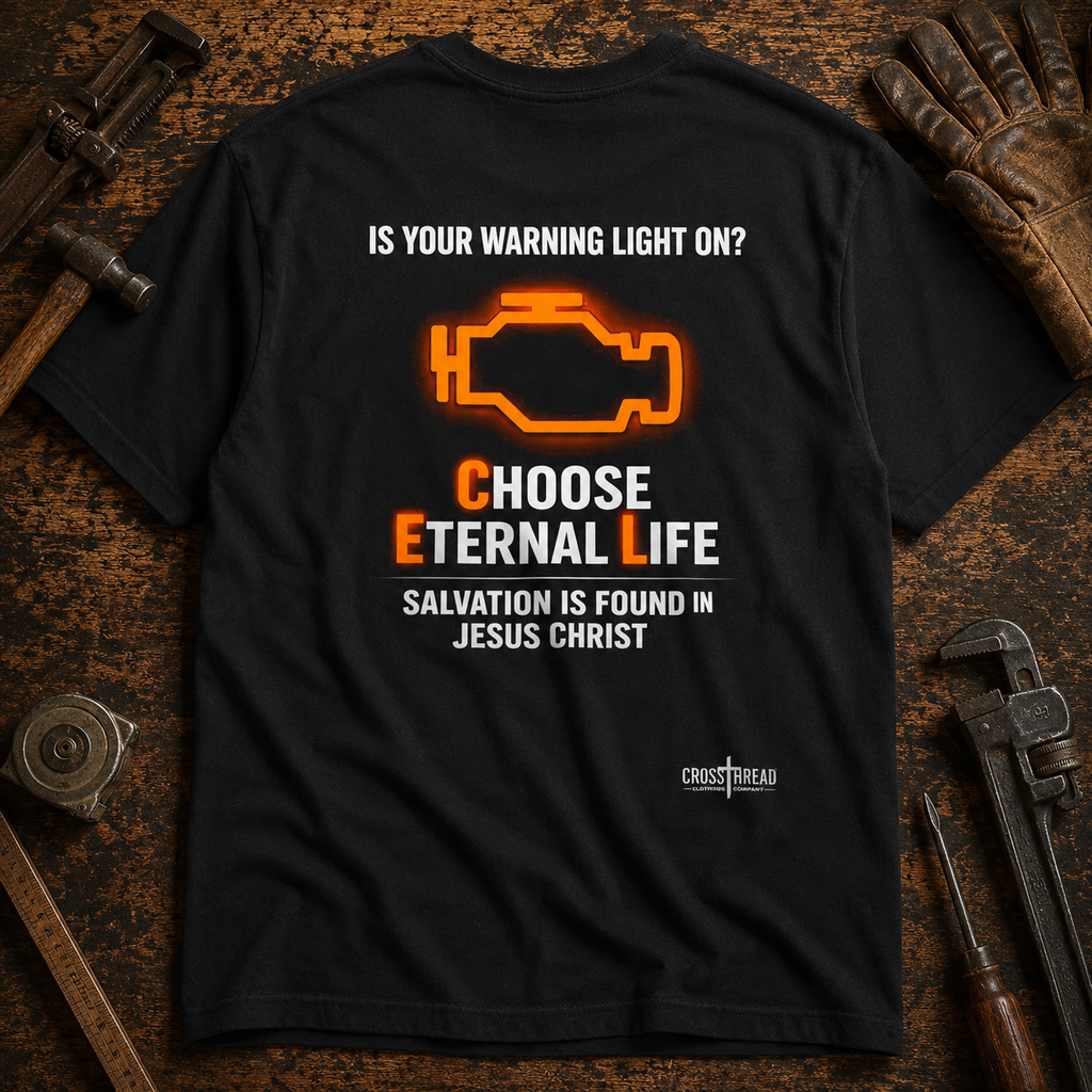 Is Your Warning Light On? | Christian Mechanic T-Shirt