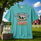 “Moo-Shiner Dairy” Udderly Delicious Graphic Tee