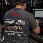 BSI Logo T-Shirt — Baucom Service 30th Anniversary Crew Tee