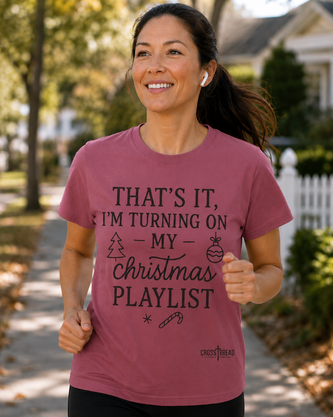 Turning On My Christmas Playlist Comfort Colors T-shirt
