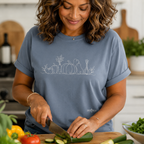 Garden Veggie Line Art T-Shirt