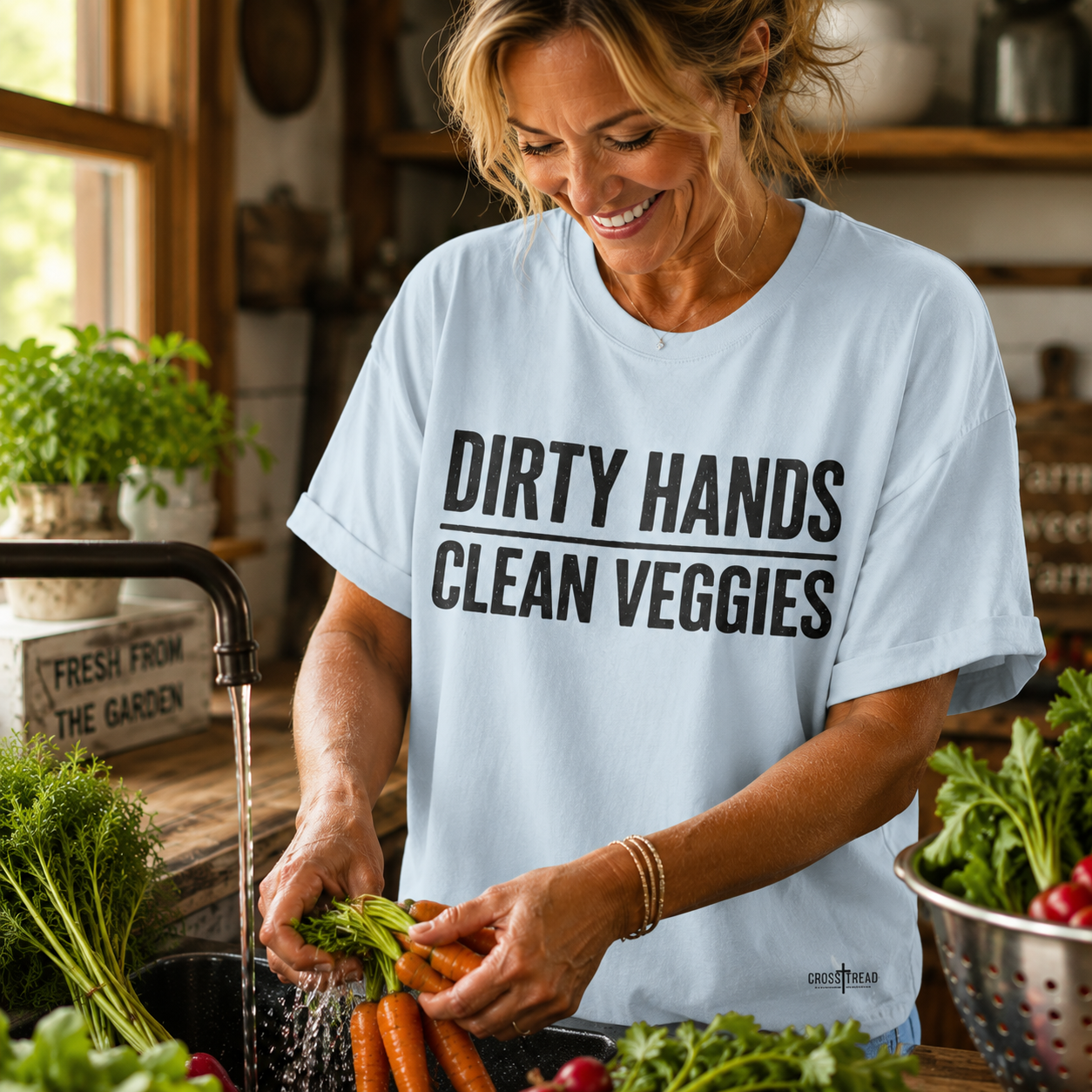 Dirty Hands Clean Veggies Comfort Colors T-Shirt