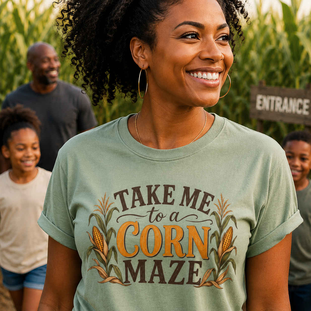 Take Me to a Corn Maze Comfort Colors Shirt