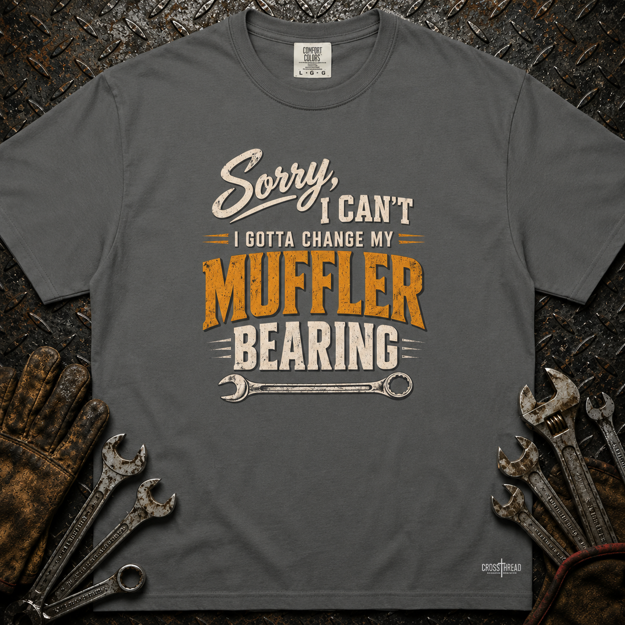 "Change My Muffler Bearing" Mechanic Tee