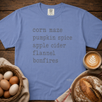 Fall List Comfort Colors Shirt