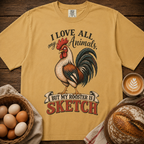 Rooster is Sketch Comfort Colors Shirt