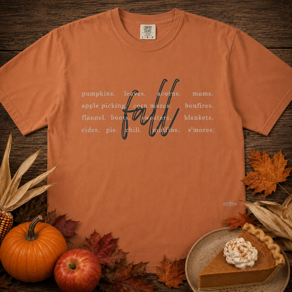 Fall Favorite Things Comfort Colors Shirt
