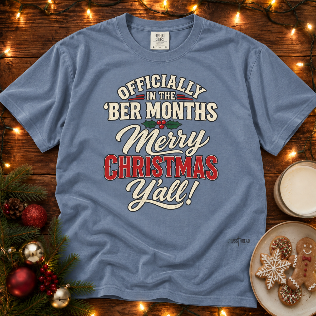 'Ber Months Merry Christmas Comfort Colors T Shirt