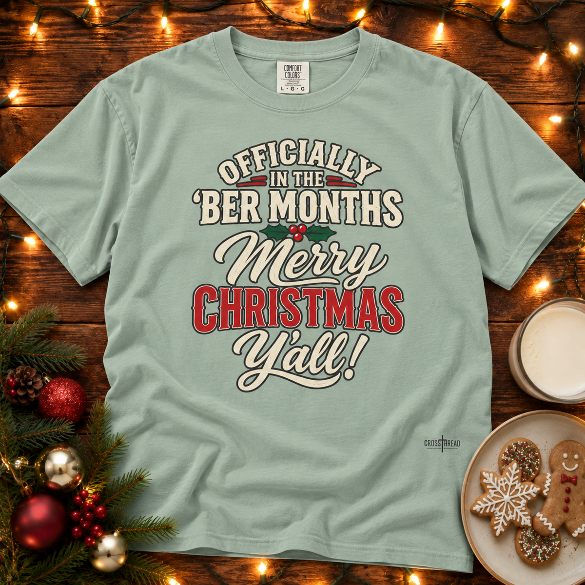 'Ber Months Merry Christmas Comfort Colors T Shirt