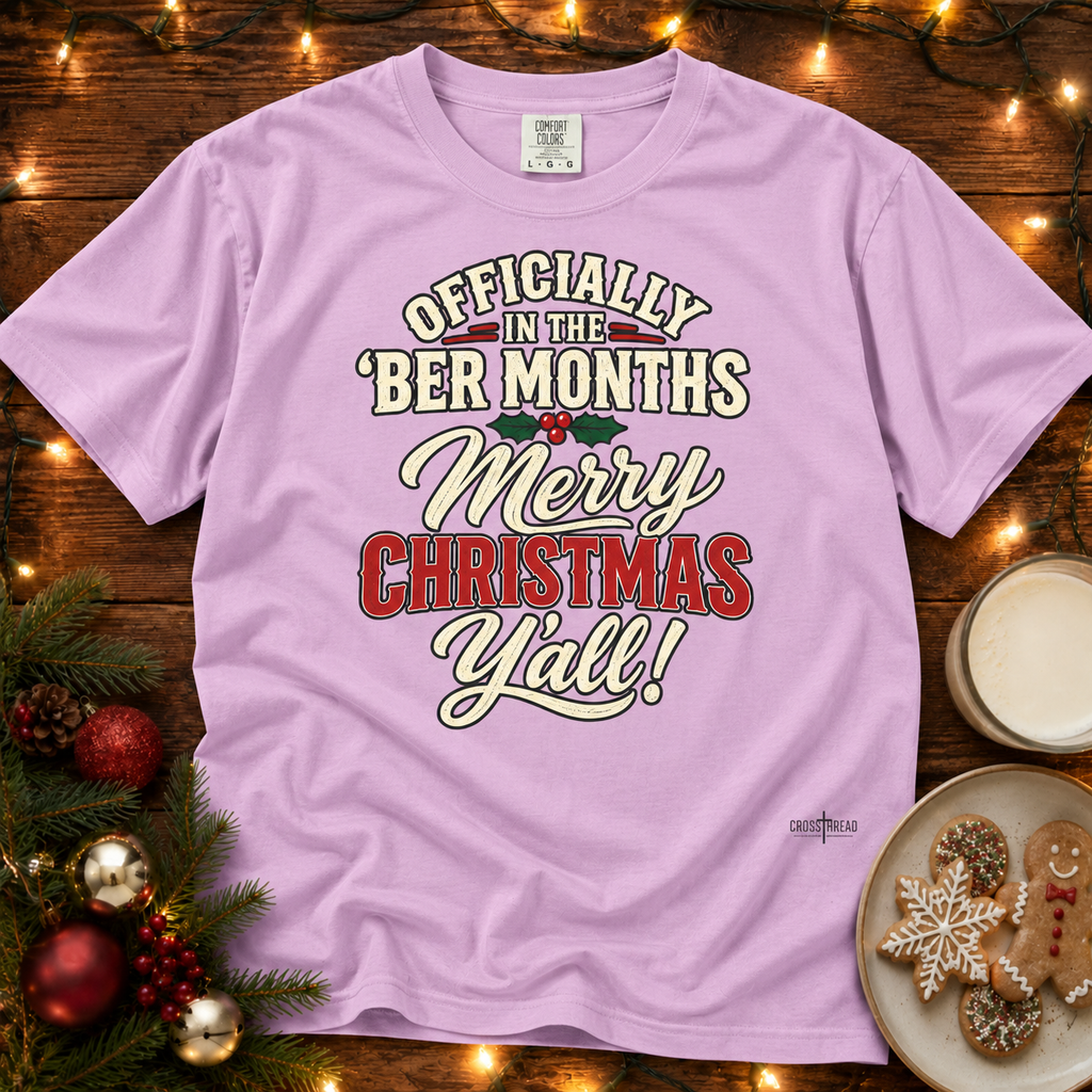'Ber Months Merry Christmas Comfort Colors T Shirt