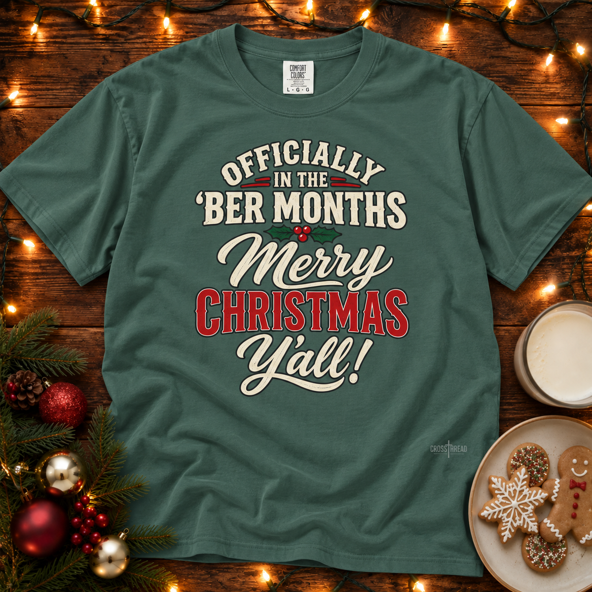 'Ber Months Merry Christmas Comfort Colors T Shirt
