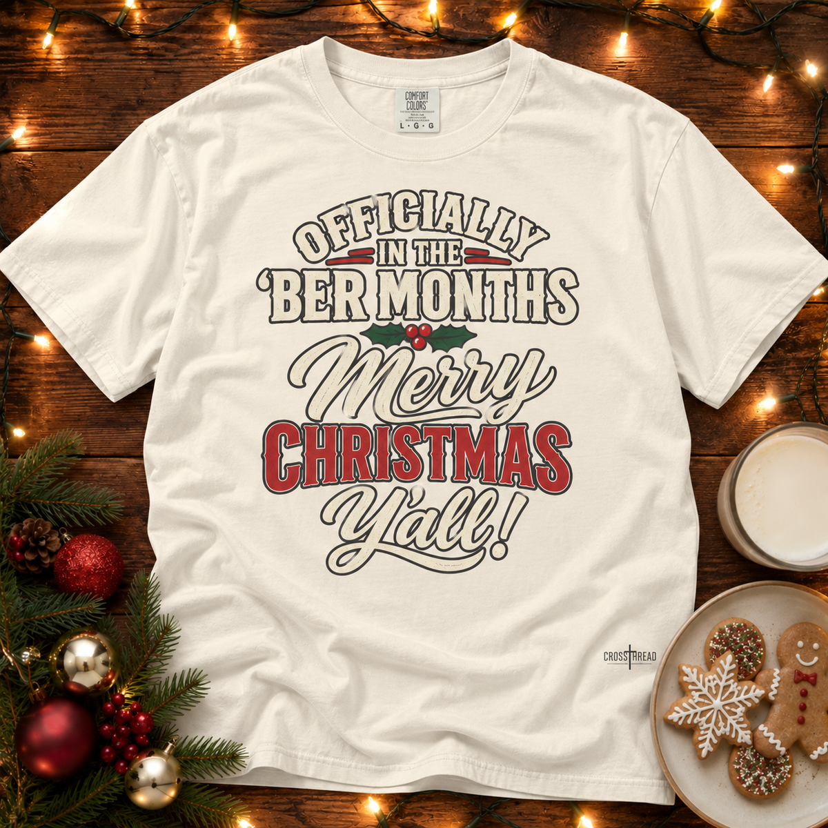 'Ber Months Merry Christmas Comfort Colors T Shirt