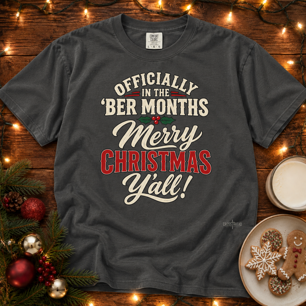'Ber Months Merry Christmas Comfort Colors T Shirt