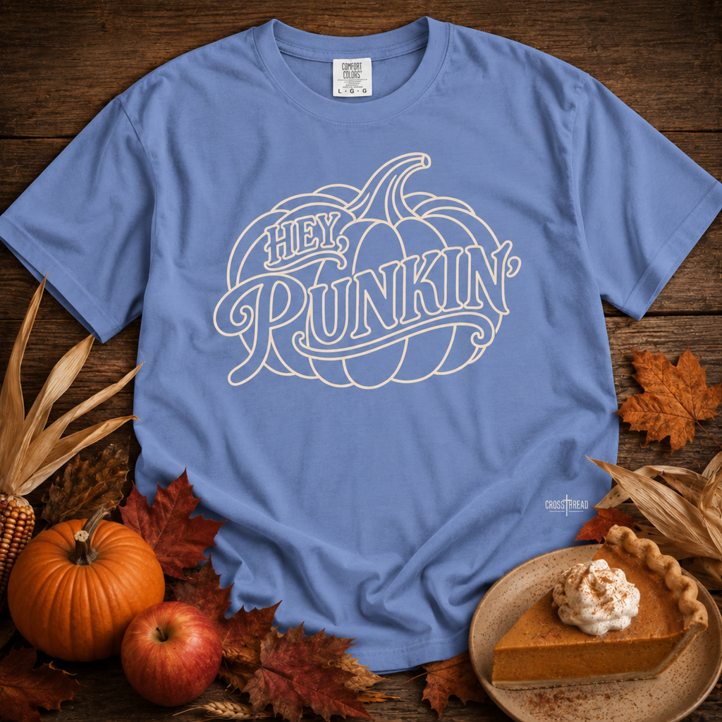 Hey Punkin' Lineart Comfort Colors Shirt