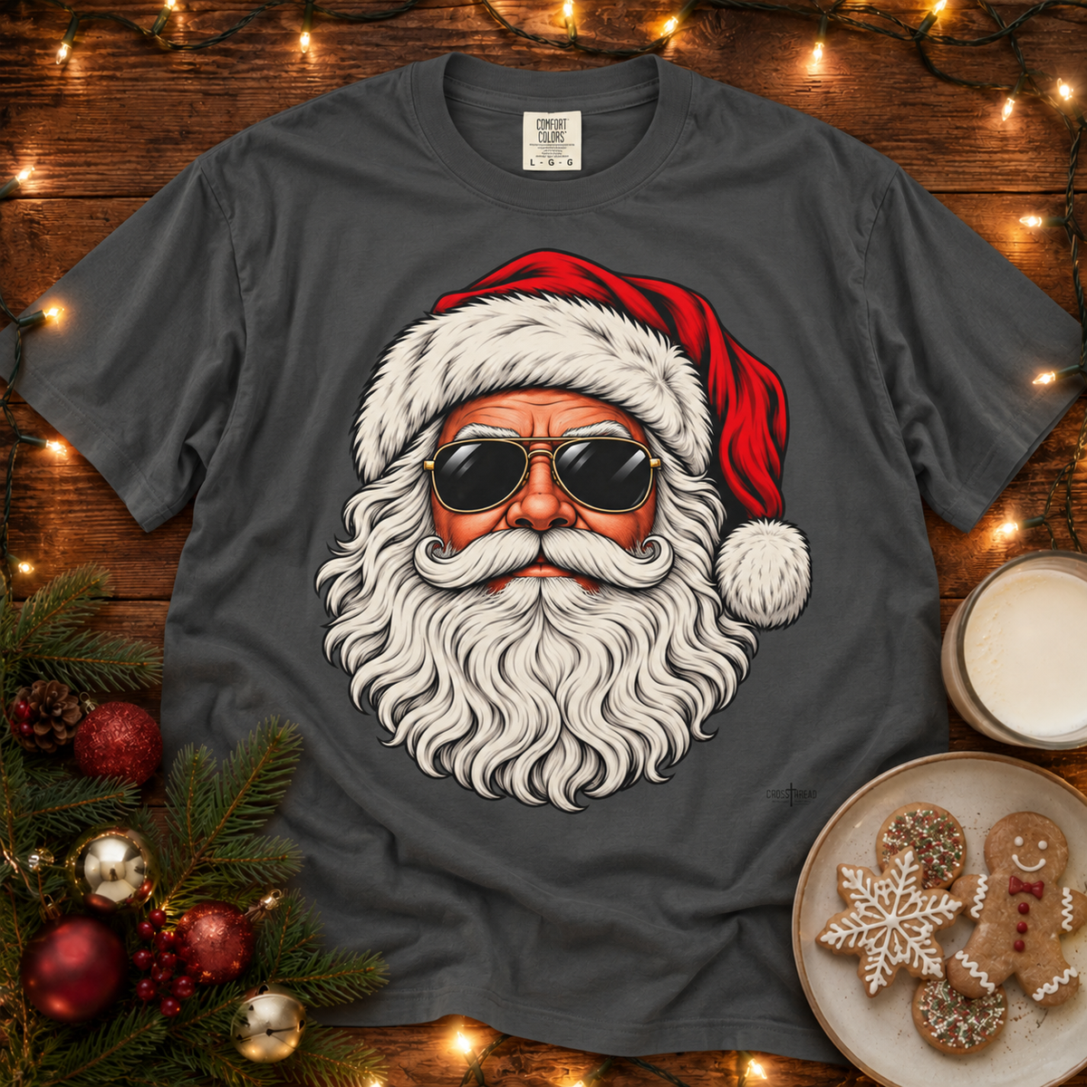 Aviator Santa Comfort Colors T Shirt