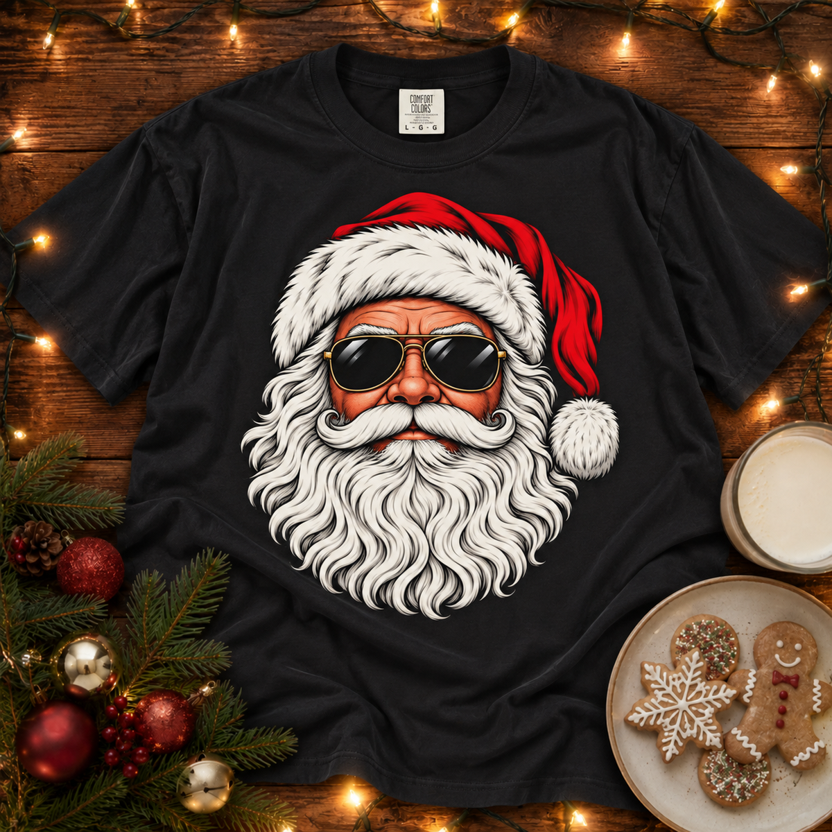 Aviator Santa Comfort Colors T Shirt
