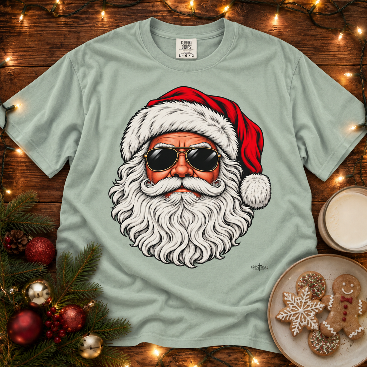 Aviator Santa Comfort Colors T Shirt