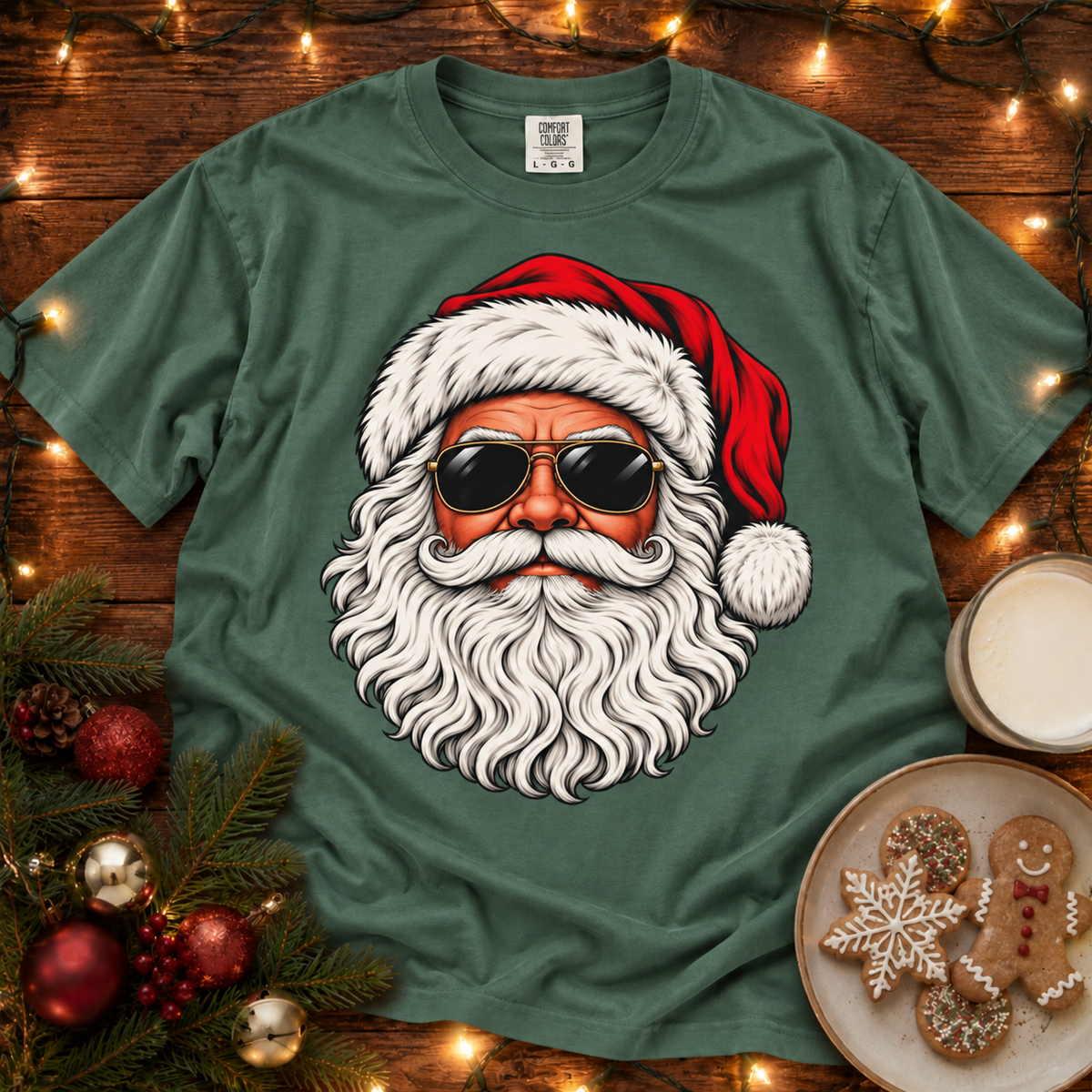 Aviator Santa Comfort Colors T Shirt