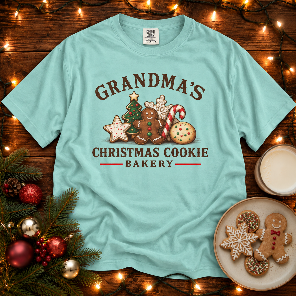 Grandma's Christmas Cookie Bakery Comfort Colors T-Shirt