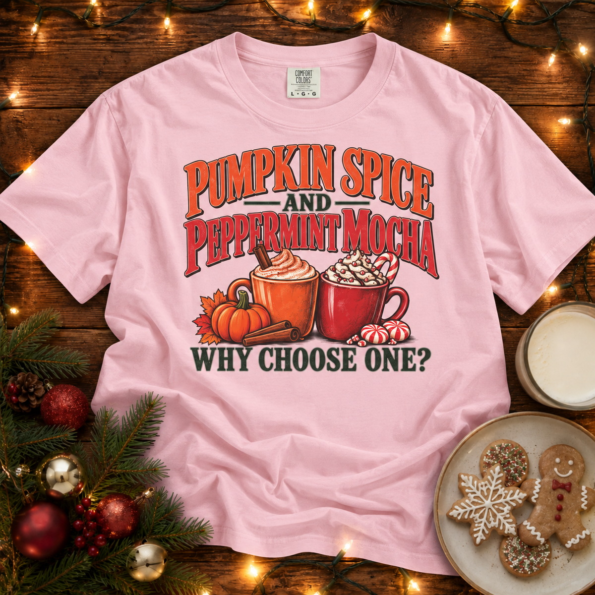 PSL and Peppermint Mocha Comfort Colors T-Shirt