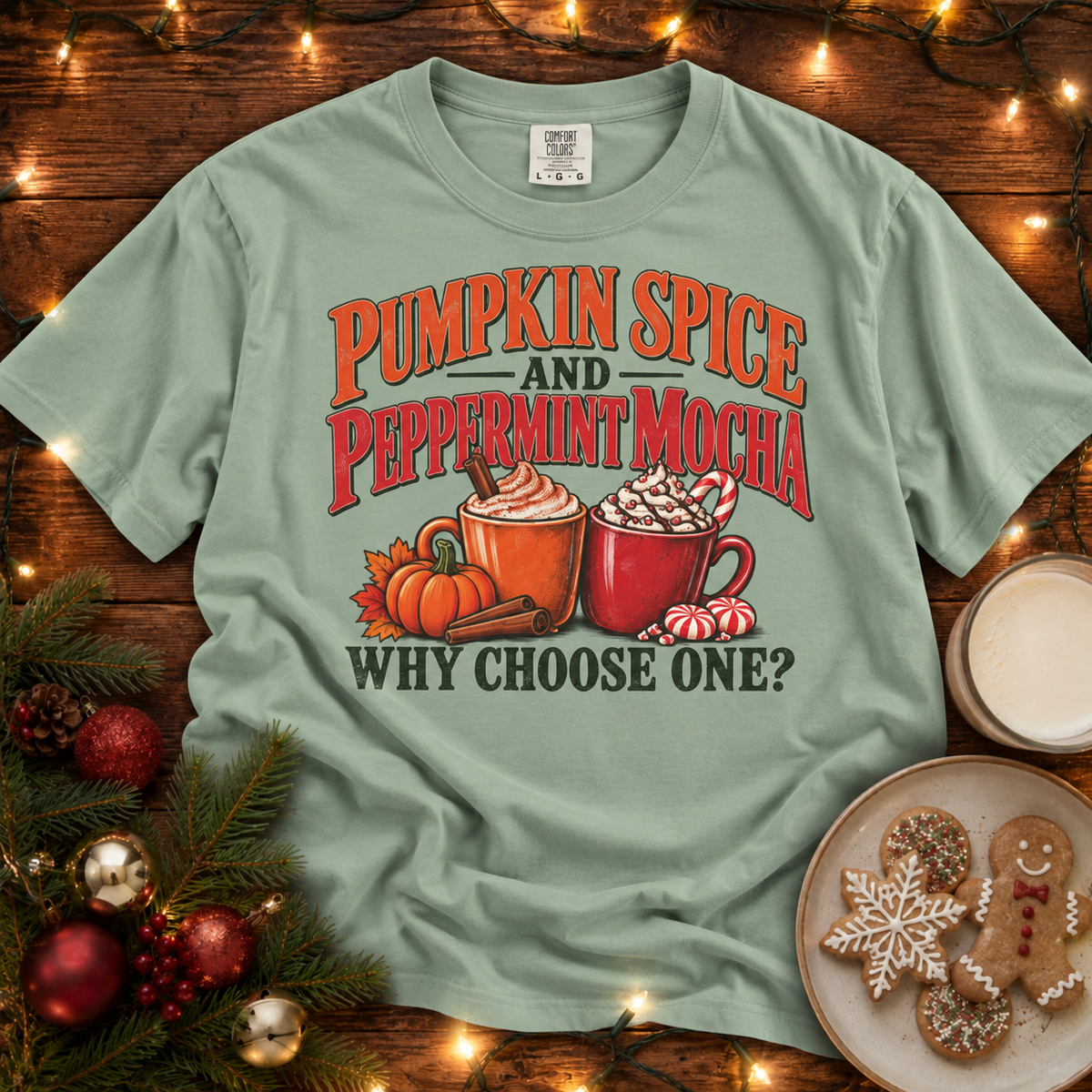 PSL and Peppermint Mocha Comfort Colors T-Shirt