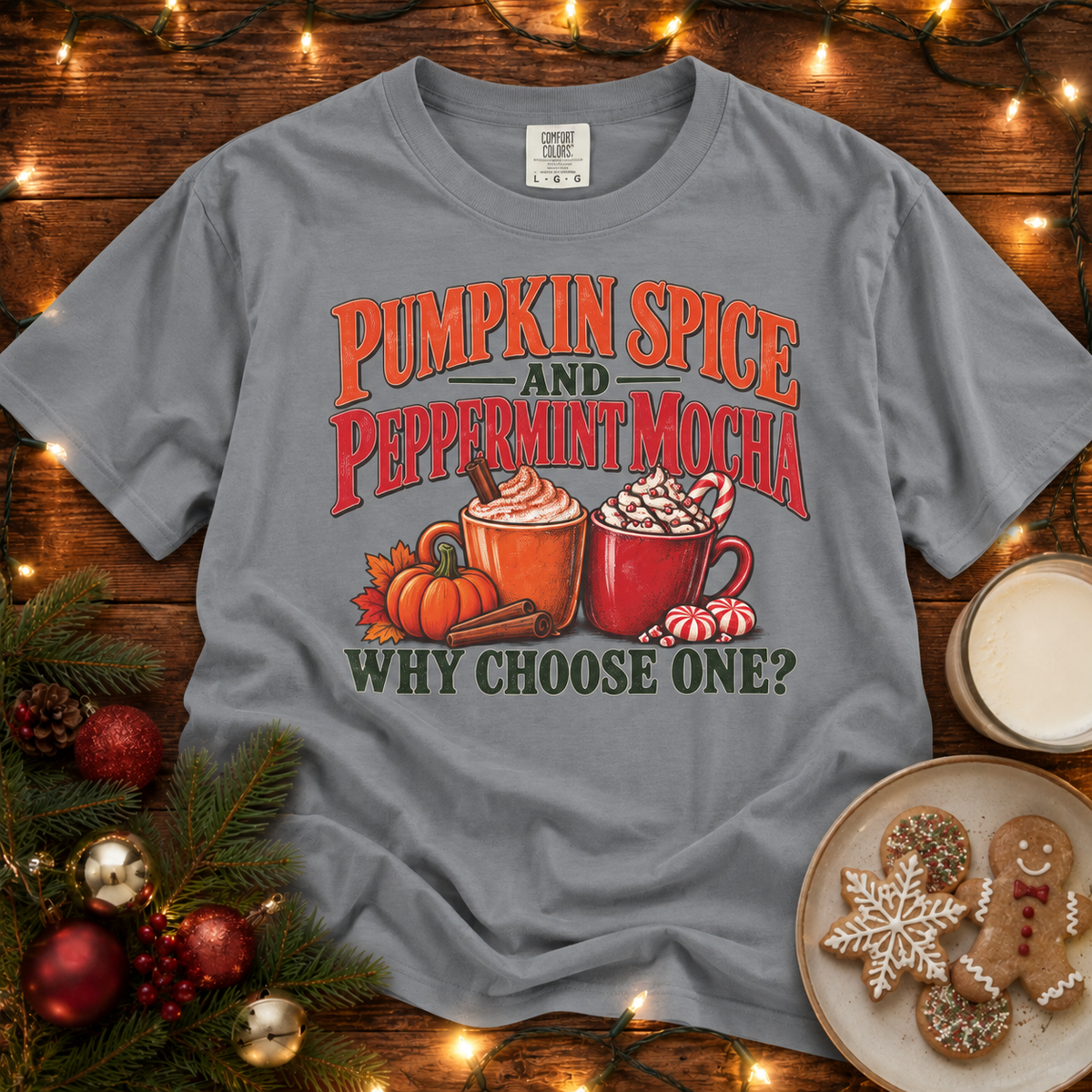 PSL and Peppermint Mocha Comfort Colors T-Shirt