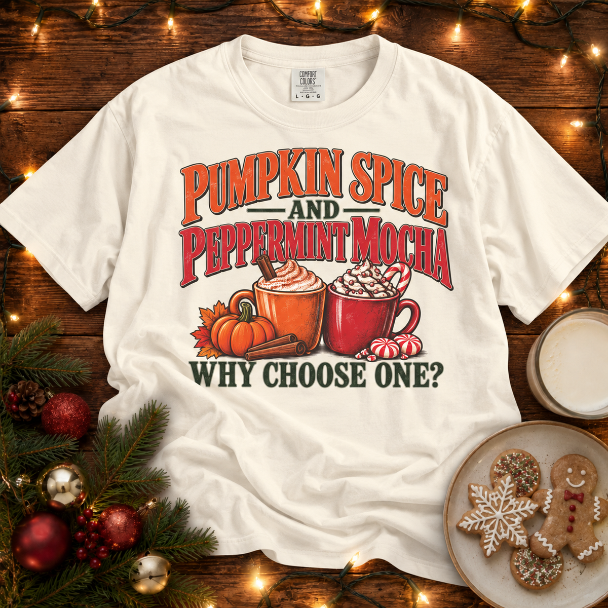 PSL and Peppermint Mocha Comfort Colors T-Shirt
