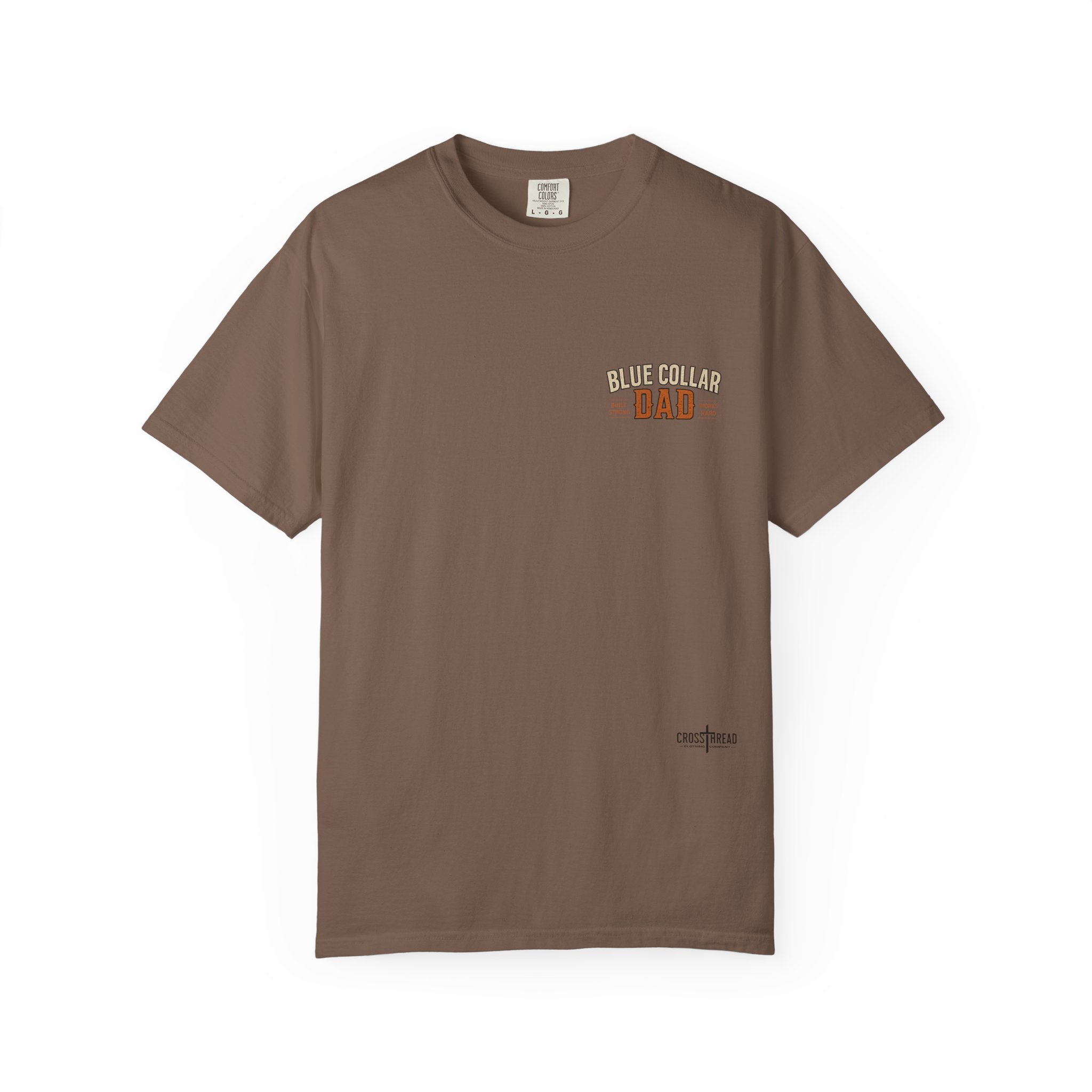 Blue Collar Dad T-Shirt — Vintage Work Gloves and Boots Design