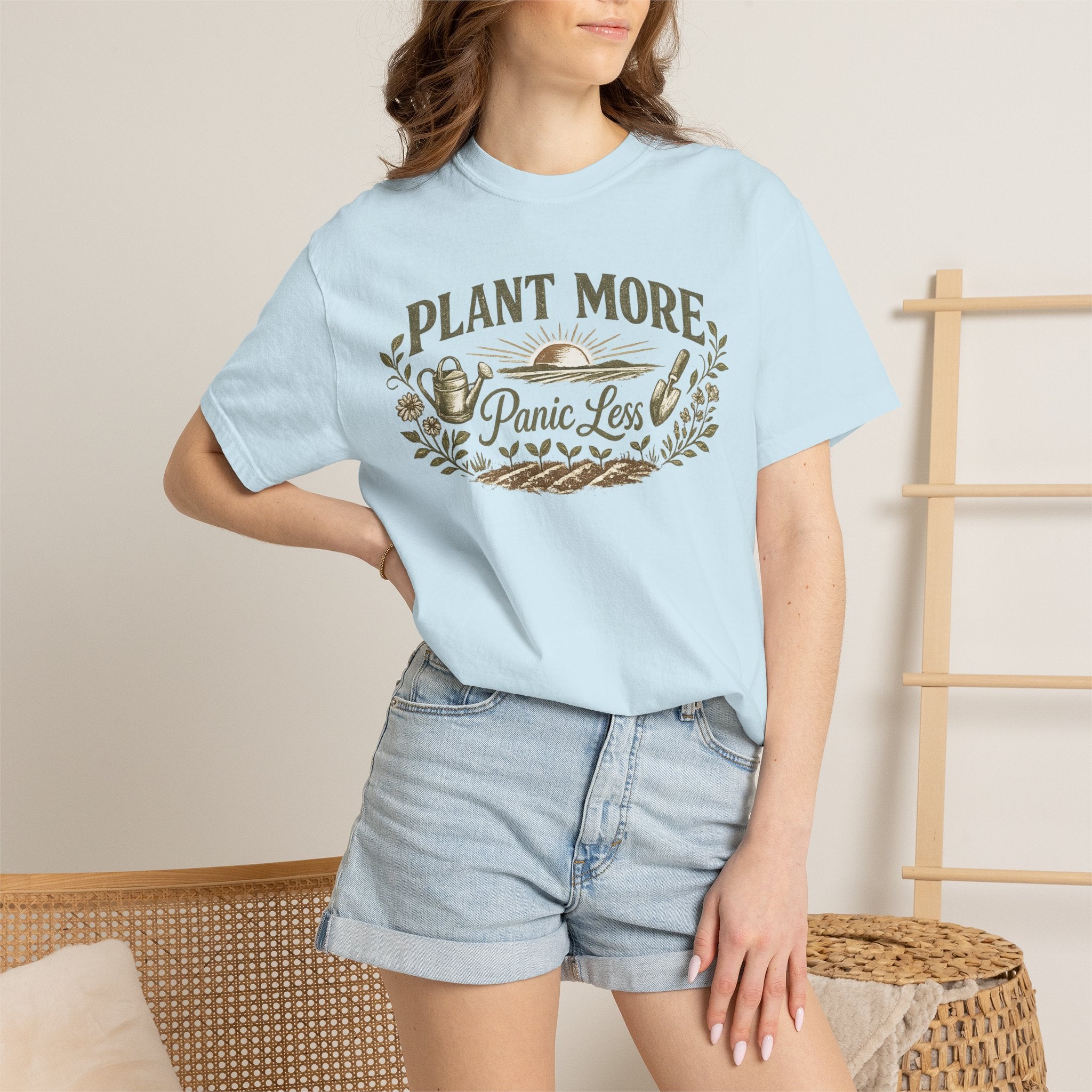Plant More Panic Less T-Shirt