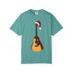 Christmas Acoustic Guitar Comfort Colors Shirt