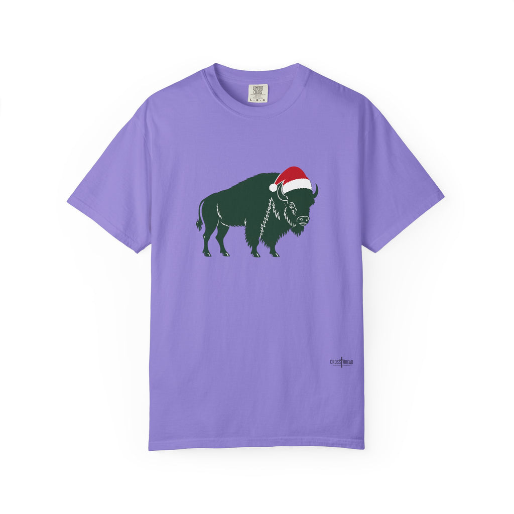 Buffalo Santa Hat Comfort Colors T-Shirt