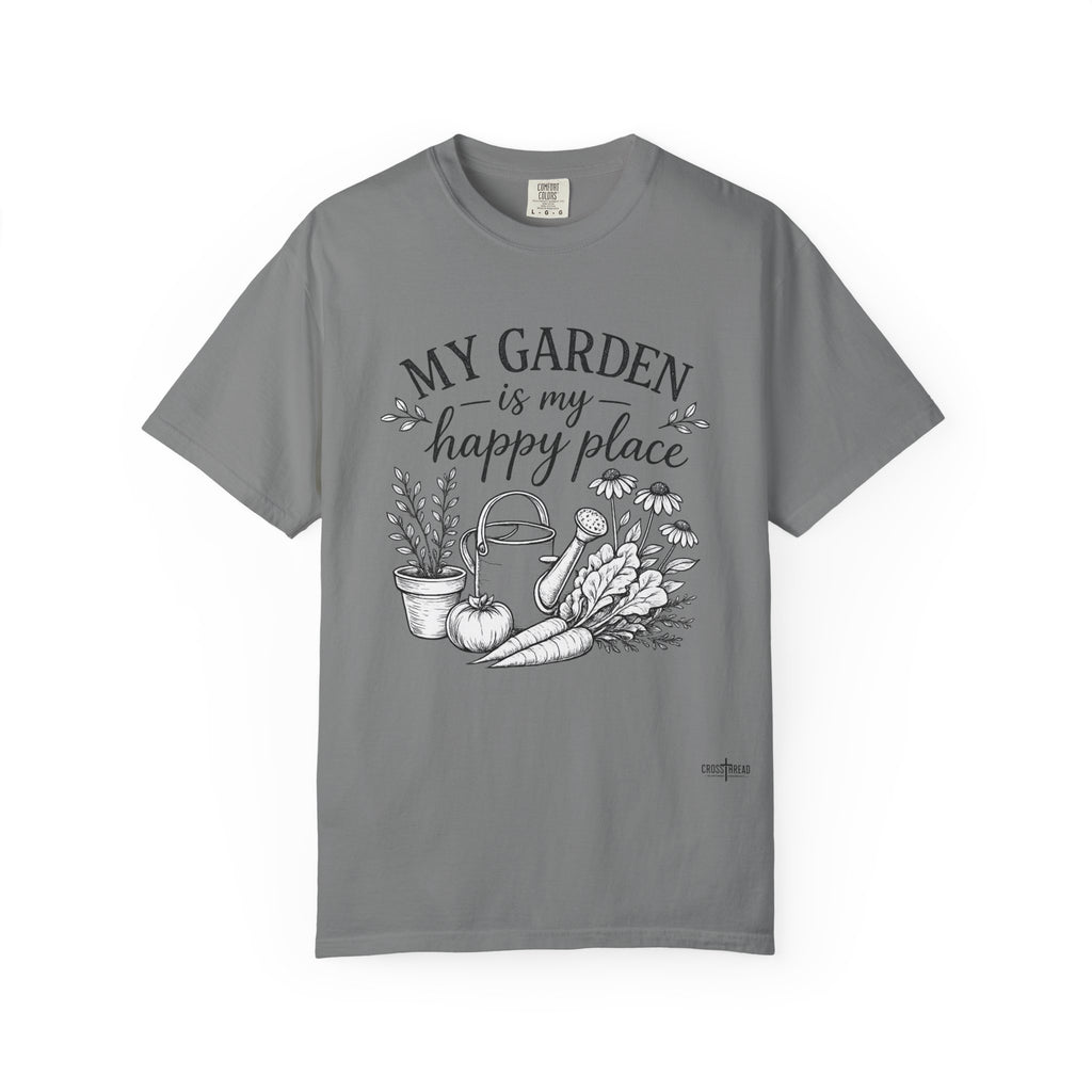 "My Garden is My Happy Place" Premium Comfort Colors T Shirt