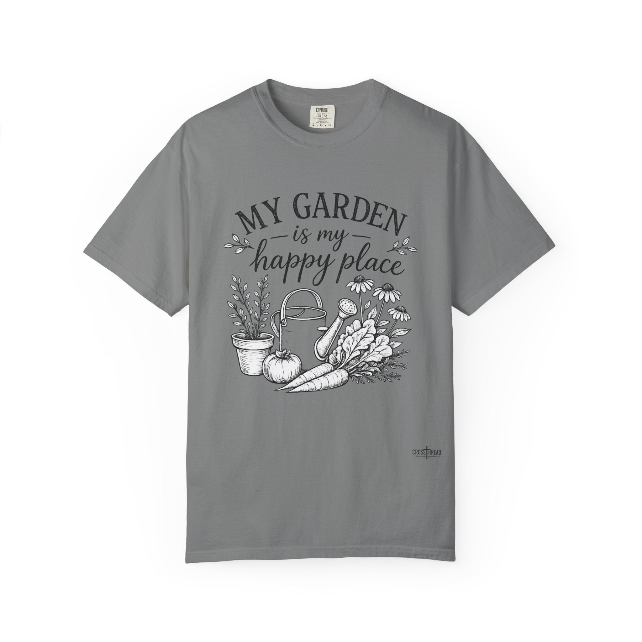 "My Garden is My Happy Place" Premium Comfort Colors T Shirt
