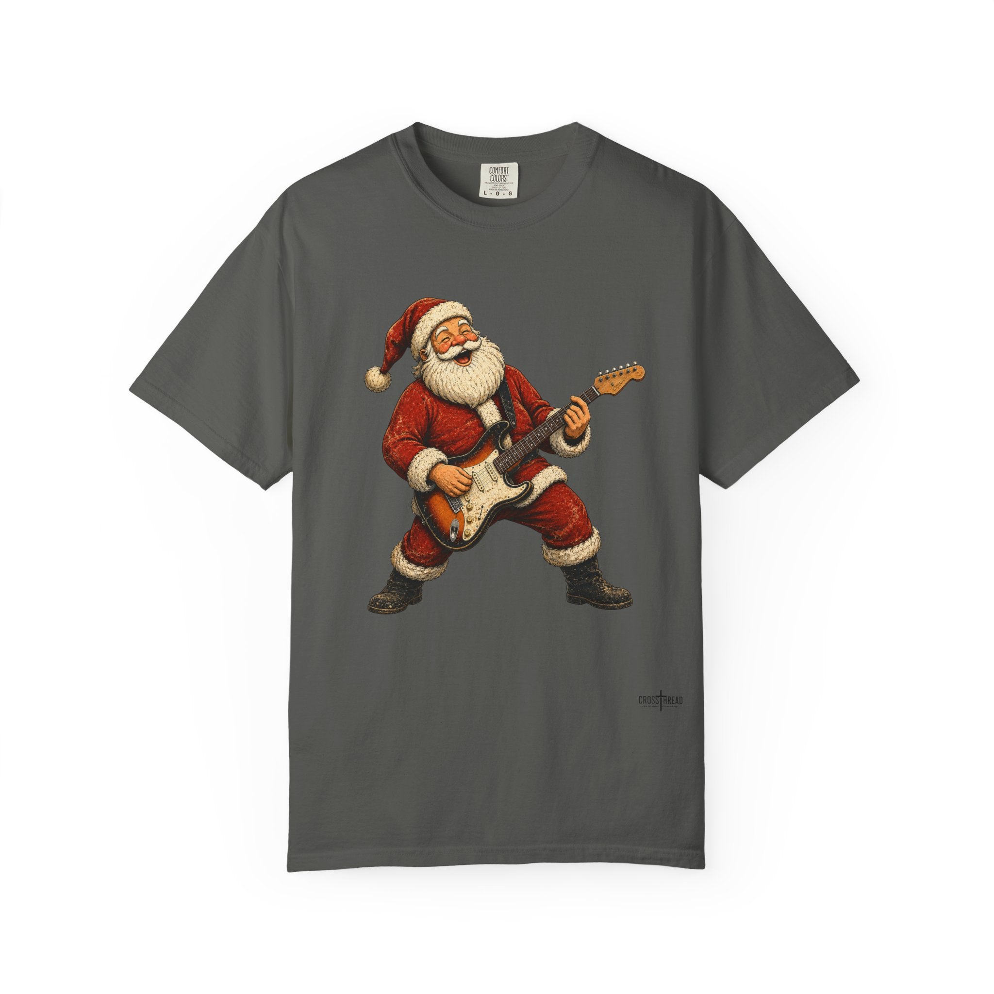 Santa S-Style Guitar Comfort Colors Shirt